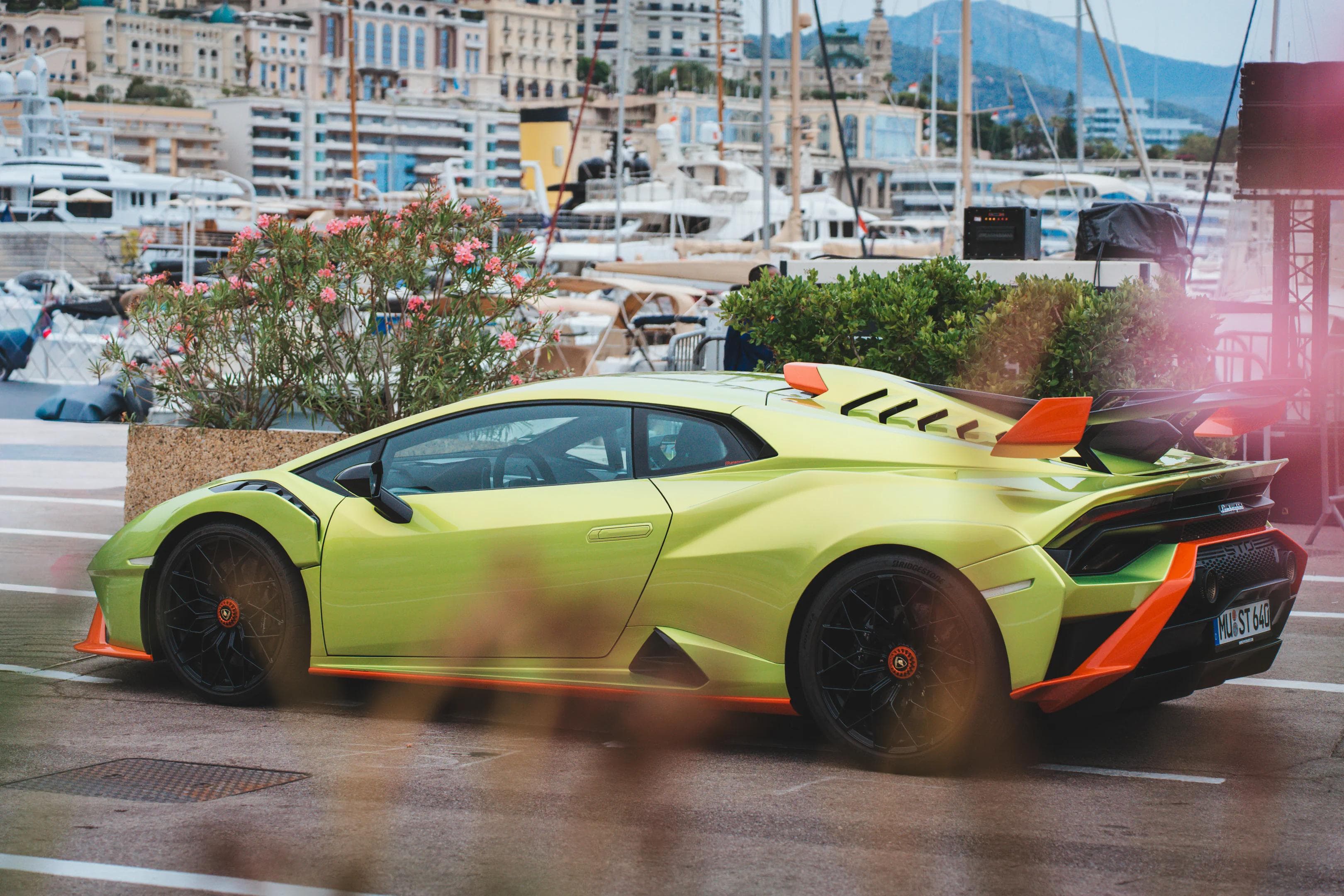 Lamborghini Hurracan Performante in the streets of Monaco