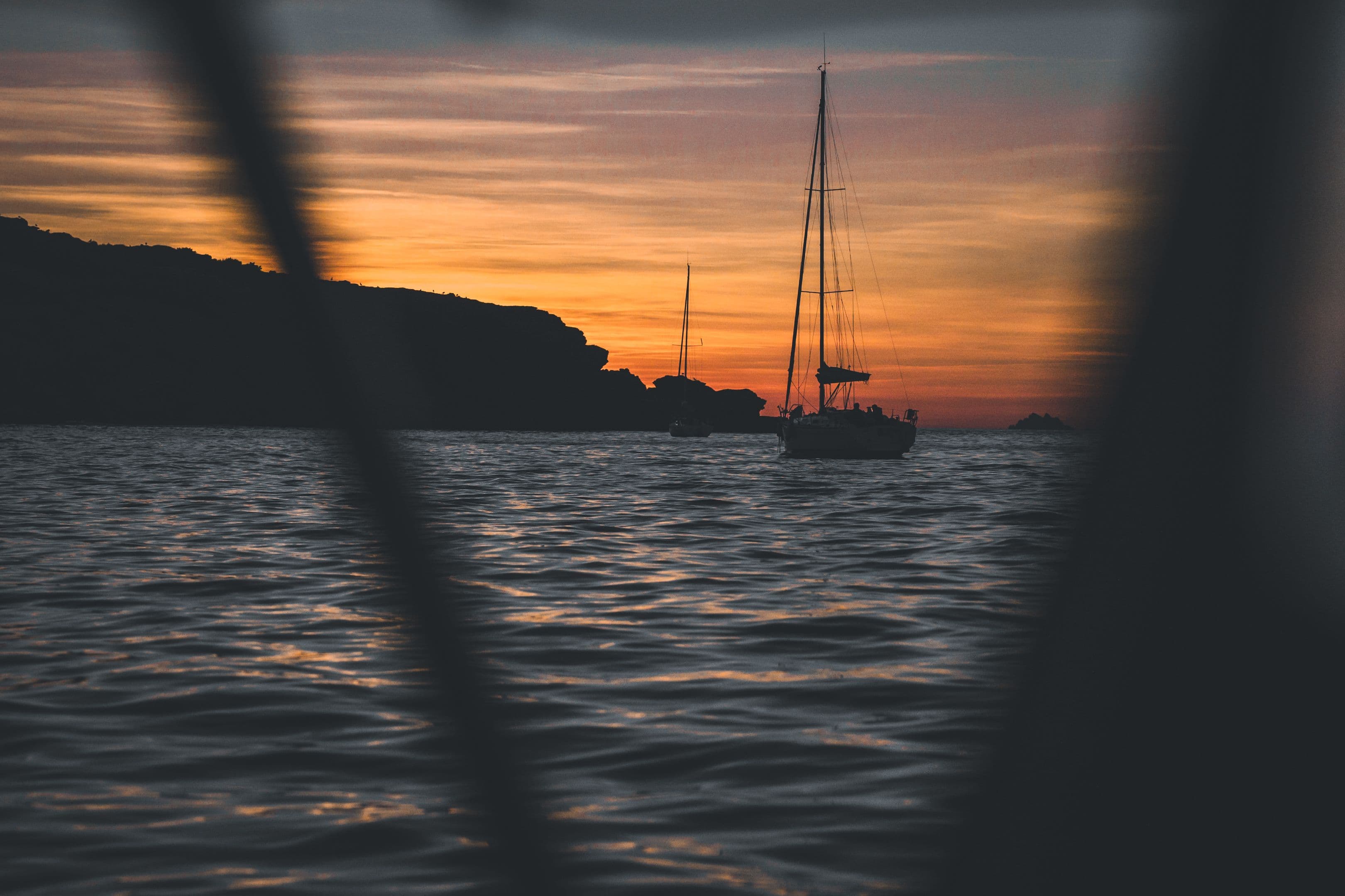 Sunset after sailing